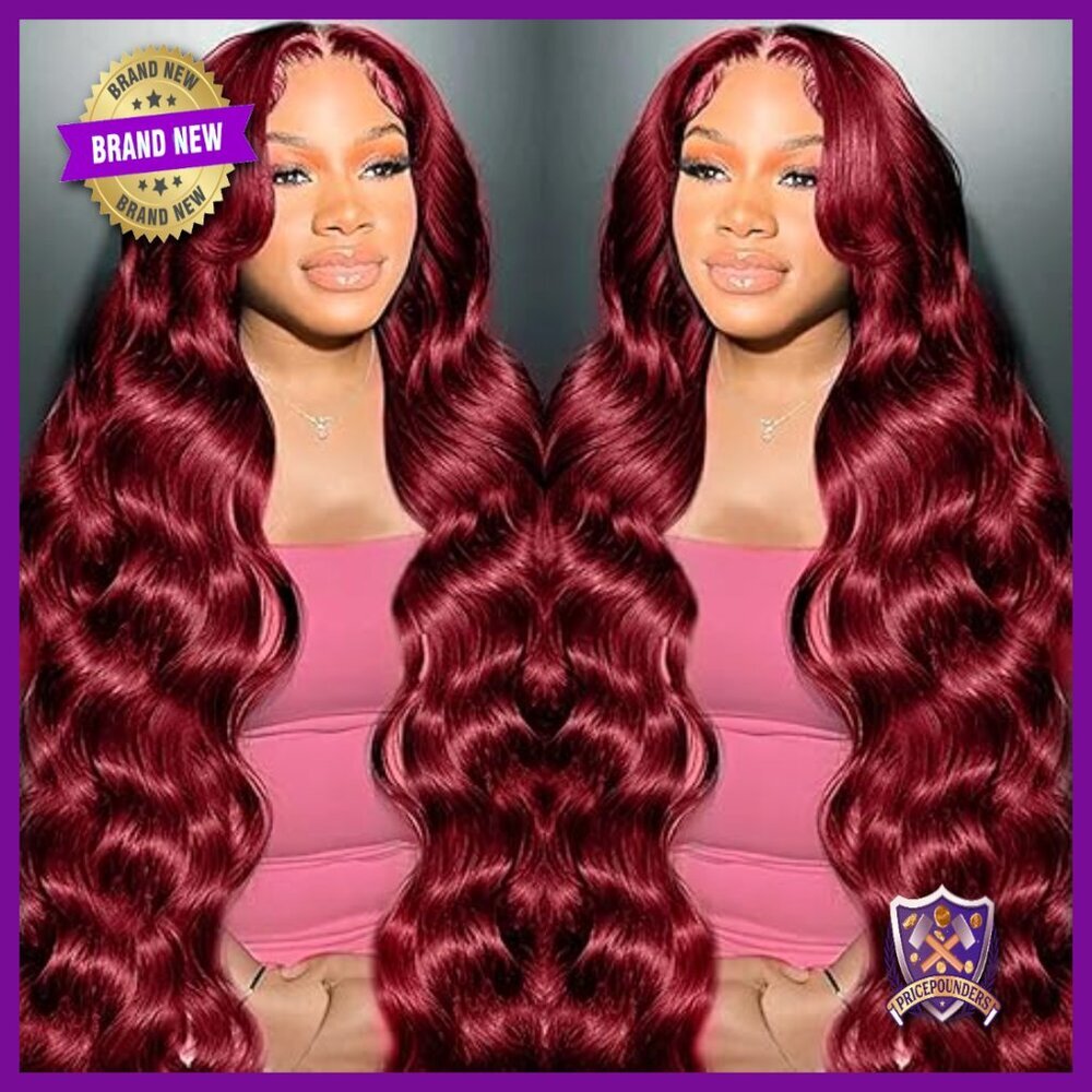 26 Inch Human Hair Lace Front Wig Body Wave 180 Density Glueless